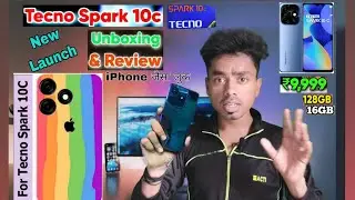 Tecno Spark 10c Unboxing & Review Iphone Camera Look🔥 only ₹9999 #patthantech