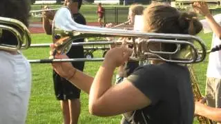 Girl trombone player!