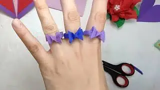 Кольцо из бумаги. за 3 минуты и без клея.