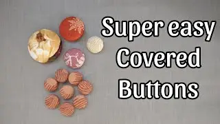 How to make a covered button, simple step to cover button easily #sewingtutorial #sewinghacks