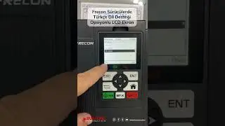 FRECON Sürücülerde TÜRKÇE Dil Desteği Opsiyonlu LCD Ekran #frecon #solarinverter #solarsystem