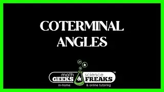 How To Find Coterminal Angles Quickly!