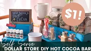 💸🌳 DIY Dollar Tree Hot Cocoa Bar featuring Vitality Oils | Do-It-Yourself Winter Project