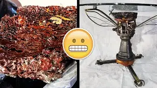 We Cast Epoxy Into a Termite Nest and Made a Nightmarish Table