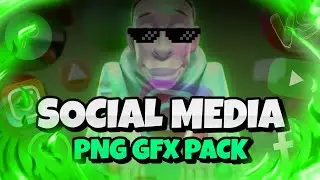 21+ Social Icons png gfx pack for gaming thumbnail's [Free+Gdrive]
