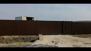 Откатные ворота, пикс панелей.