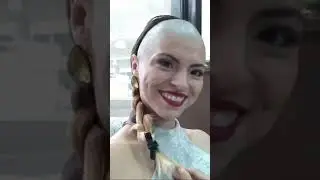 She got her HEAD and EYEBROWS SHAVED 😱