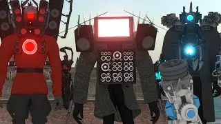 Skibidi War: Titan Cameraman, Titan Speakerman, Titan TVman