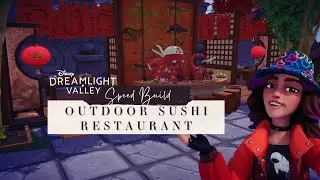 Monsters Inc Sushi Outdoor SPEED Build | Disney Dreamlight Valley