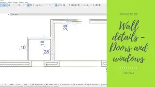 Archicad 22 | Wall details - Doors and windows