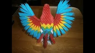 Modular origami. Parrot origami modules