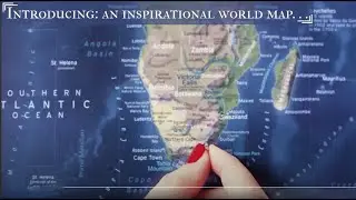 Best World Map for Travelers: Detailed world map mounted on a pin board with 500 Push Pins