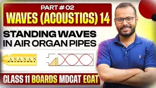 11 | Waves & Acoustics 14 | Standing Waves in Organ Pipes | In Air Column | Stationary Waves