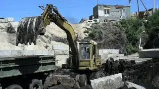 Old algerian excavator ENMTP 9210 S/P in Russia