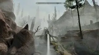 One Hour of Walking Around Modded Skyrim to Fall Asleep to 
