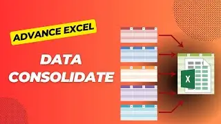 Consolidate Multiple Sheets into one in Excel in Hindi | How to use consolidate function in Excel