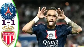 Neymar Jr Goal PSG 1-1 MONACO ligue 1