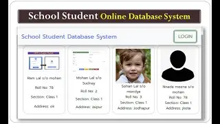 How to Make School Student Online Database System by web app script