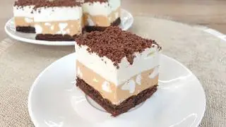 Kostka Alpejska bez pieczenia z chrupiącą bezą w środku 🍰 najlepsze ciasto tortowe, szybkie i proste