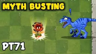 PvZ 2 Myth Busting - Meteor Flower's Plant Food can scare Dinosaur?
