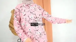 BLOUSE WANITA MUSLIM SUNRISE ALL SIZE MOTIF BUNGA CANTIK BY ANNAILA HIJAB