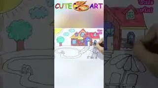villa #painting #shorts