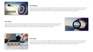 How To Create Mission Vision Values Design | Our Mission Vision Values Html Presentation | Html Css