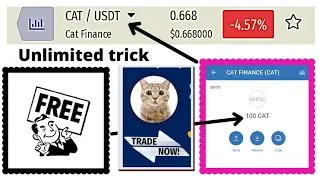 (14200 रुपये मुफ्त) Cat Finance Token Rich Update |  Claim Airdrop Project | 1 Token 2 USDT Price
