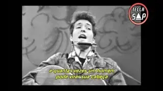 Bob Dylan - Blowing In The Wind  (Legendado | Tradução) ♪ (Live On TV, March 1963)