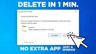 Item Not Found Unable to Delete! Delete in 1 Min.