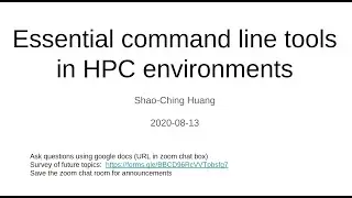 Essential command line tools in HPC environments