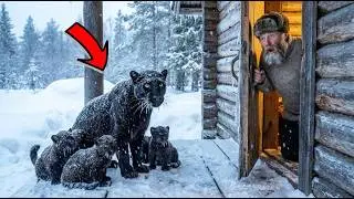 Чёрная пантера СКУЛИЛА у двери в -50°C! Когда лесник ОТКРЫЛ — не поверил ГЛАЗАМ…