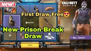 New Free Lucky Draw | Prison Break Draw in COD Mobile | Free Ajax Convict | HVK 30 Maximum Security