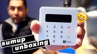 SumUp card reader unboxing -  setup