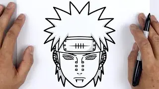 How to DRAW PAIN from Naruto Shippuden - Easy Step By Step Anime drawing