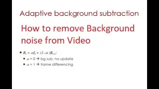 How to remove Background noise from Video