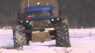 Испытание грузовиков УРАЛ на севере