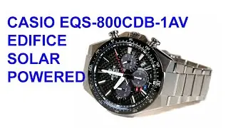 Casio EQS-800CDB-1AV Solar Edifice Watch