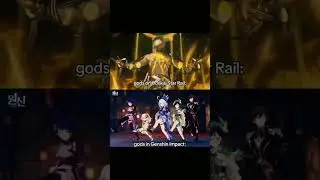 Gods in Honkai Star rail vs Gods in Genshin #genshinimpact #genshinimpactedit #honkaistarrail