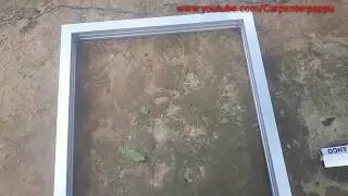 How to make aluminium window frame