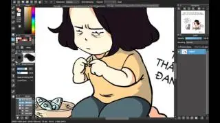 [Medibang Paint Pro speed drawing] Making Den the cat/Den's story comic