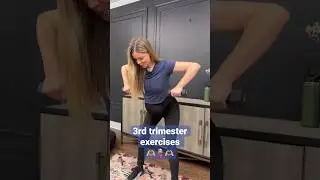 3rd trimester exercises #fitmom #homefitness #prenatalfitness #shorts