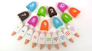Apprendre les chiffres et les nombres en français avec des Glaces