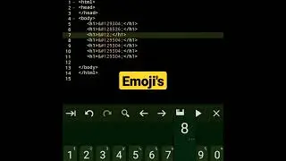 emoji in html | html tutorial 