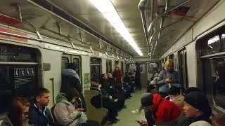 Волгоградский проспект-Выхино на метропоезде Еж3/Ем-508