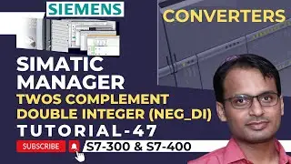 Siemens PLC Training 47 - Twos Complement Double Integer Instruction in Siemens PLC