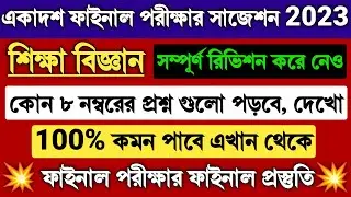 Class 11 Education Suggestion 2023 | Wbchse Class XI Education Question 2023, 8 Marks Suggestion