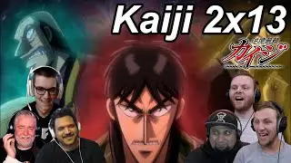 Kaiji Ultimate Survivor 2x13 Reactions | Great Anime Reactors!!! | 【カイジ】【海外の反応】