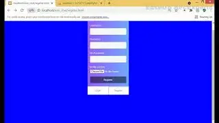 Chat system with php & jquery (part 1) Create a register interface for the user
