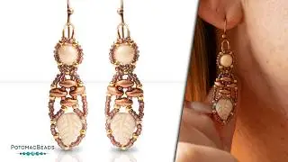 Pointed Leaf Earrings - DIY Jewelry Making Tutorial by PotomacBeads
